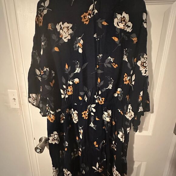 Maurices Navy Floral Kimono - Small/Medium - Picture 4 of 7